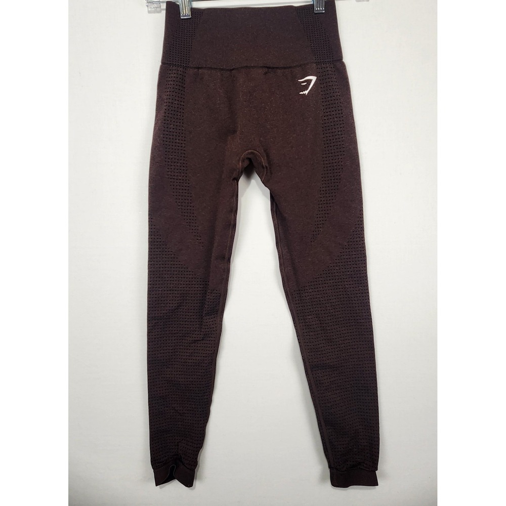 Gymshark Women's Sporty Workout Compression Leggins Brown Size XS